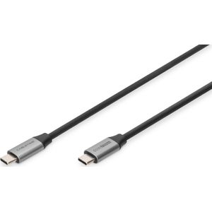 DIGITUS USB-C naar USB-C PD, 60W, Gen1 aansluitkabel USB 3.0, 4K, 1m