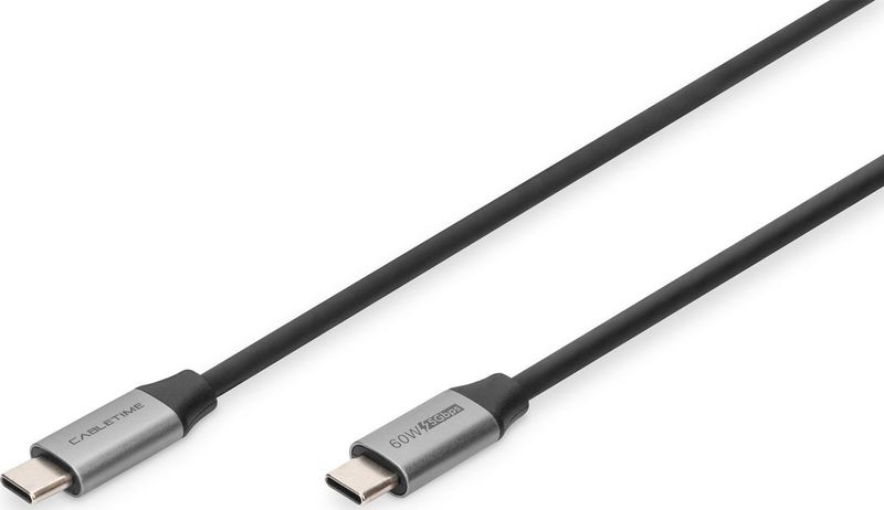 Digitus - USB 3.0 Gen.1 - Verbindingskabel - Zwart - 1 m - USB Type-C