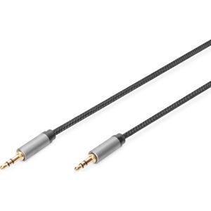 Digitus DB-510110-010-S audio kabel 1 meter 3.5mm Zwart