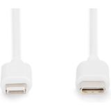 Digitus - Lightning naar USB-C Kabel - Compatibel met Apple Apparaten - MFI-gecertificeerd