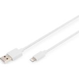 Digitus Mobiele telefoon, Apple iPad/iPhone/iPod, Computer, Laptop Laadkabel [1x USB-A - 1x Lightning] 2 m USB-A, Apple Lightning