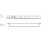 DIGITUS - PDU - Stekkerdoos - Zwart - Voor Netwerk en Serverkast