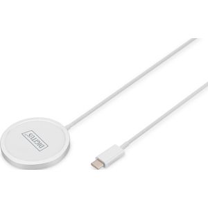 Digitus - Draadloze Lader - Wit - Inductielaadtechnologie