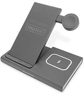 DIGITUS wireless charging stand - 3-in-1 - 15 Watt