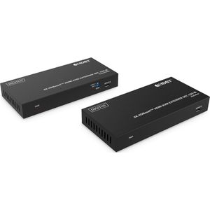 Digitus - HDBaseT™ - HDMI KVM-extenderset - Zwart - 150 m, PoC, 2 USB-poorten