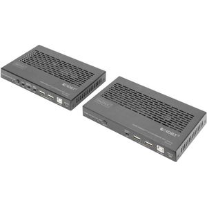 Digitus - HDMI HDBaseT™ 3.0 Extender Set - Zwart - 100 m - 4K/60Hz, 18 Gbps, KVM, PoC, IR, eARC/ARC