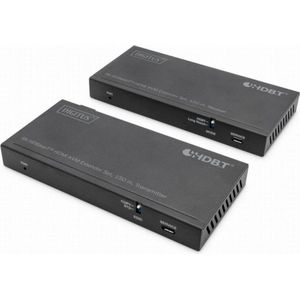 Digitus - 4K HDBaseT™ - HDMI KVM-extenderset - Zwart - 150 m, PoC, 2 USB 2.0-poorten