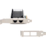 DIGITUS 10 Gigabit Ethernet Server Netzwerkkarte - 2 Port RJ45 - NIC - Intel X540 BT2-10/100/1000/10000 Mbps