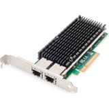 Digitus - 2-port - Netwerkkaart - - 10 Gbit/s, PCI Express, Intel® X540-BT2-controller