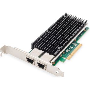 Digitus - 2-port - Netwerkkaart - - 10 Gbit/s, PCI Express, Intel® X540-BT2-controller