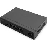 Digitus - 5-Port Gigabit Ethernet Switch - Zwart - 60W PoE Budget