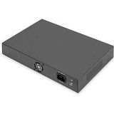 Digitus - DN-95355 - 16 Poorts FE PoE Switch - Zwart - Metalen Behuizing