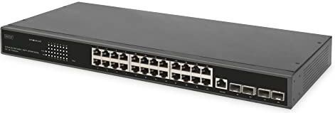 DIGITUS UPLINK Switch 24 Port GE 4 SFP+ UPLINK L3 24 poorten 10/100/1000+4SFP+ UPLINK