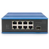 Digitus - DN-651133 - Netwerkschakelaar - Zwart - 8 Poorten - PoE