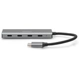 Digitus DA-70246 USB 3.1 Hub - 4 Poorten - Aluminium - Donkergrijs