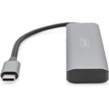 Digitus DA-70246 USB 3.1 Hub - 4 Poorten - Aluminium - Donkergrijs