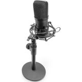 Digitus - DA-20300 - Spraakmicrofoon - Zwart - USB, Inclusief Shockmount en Standaard
