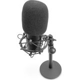 Digitus - DA-20300 - Spraakmicrofoon - Zwart - USB, Inclusief Shockmount en Standaard