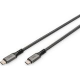 DIGITUS Câble de connexion USB-C - USB 4.0 - Power Delivery 3.0-40 Gbit/s - 8k/60Hz - 1m - Noir