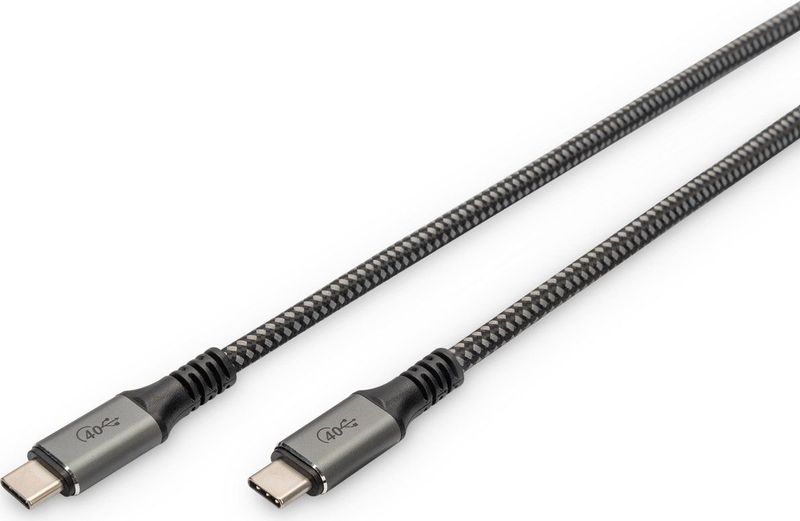 Digitus Db-300443-010 - Usb-c-kabel - Zwart - Cu - PP - 40 Gbits/s
