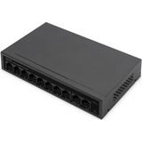 Digitus - DN-95357 - Netwerk Switch - 8 + 2 Poorten - 10/100/1000 MBit/s - PoE-functie
