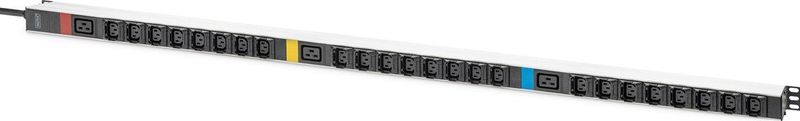 DIGITUS - PDU Basic IT - Driefasig 16A - 24 x C13 - 3 x C19 - Netsnoer 3 m