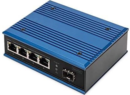 Digitus - DN-651134 - Netwerkschakelaar - Zwart - 4-poorts 10/100/1000BASE-TX + 1000Base-FX