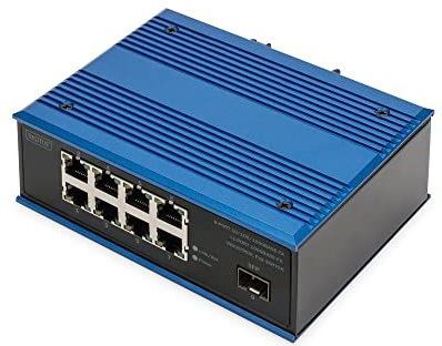 Digitus - DN-651137 - Netwerkschakelaar - Blauw - Industrieel - 9 Poorten