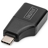 Digitus - USB Type-C Adapter - Zwart - HDMI Type-A - 4K@30Hz, Aluminium Behuizing