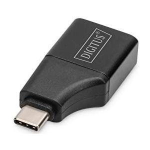 DIGITUS USB-C naar HDMI Type-A Adapter - 4k/30Hz - Plug & Play - Aluminium behuizing - Zwart