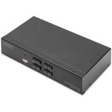 Digitus - DS-12891 - KVM-schakelaar - Zwart - USB - 4x1 DP