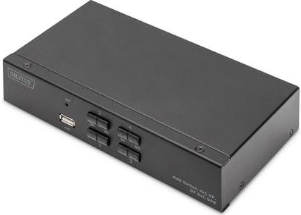 Digitus - DS-12891 - KVM-schakelaar - Zwart - USB - 4x1 DP