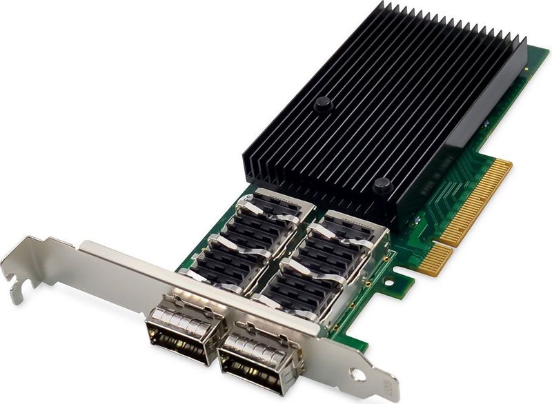 Digitus - DN-10190 - Netwerkadapter - Groen - Dual Port 40G QSFP