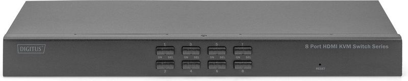Digitus - DS-12910 - HDMI KVM-Switch - Zwart - 8-poorts - 4K @30Hz