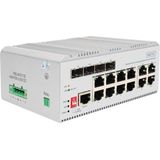 DIGITUS - PoE Netwerk Switch - 12-poorts Gigabit Ethernet - Wit - L2 Managed