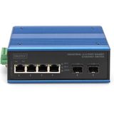 Digitus - Dn-651148 - Netwerk-switch - Zwart, Blauw - Unmanaged Gigabit Ethernet