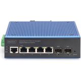 Digitus - DN-651154 - Netwerkschakelaar - Zwart - 4 RJ45-poorten - 2 SFP uplinks