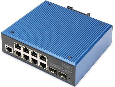 Digitus - DN-651157 - Netwerkschakelaar - Zwart - 8 Poorten + 2 SFP Uplinks