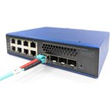 Digitus - Dn-651160 - Netwerk-switch - Zwart, Blauw - Managed L2/L3 - 8 Gigabit Ethernet-poorten