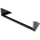 DIGITUS DN-48003 – 19-inch Behuizing – 2HE – Universele houder voor 19"" apparatuur – verticale wandmontage – Voor audio-video accessoires – 105 x 504 x 151 mm – Zwart
