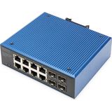 Digitus - Dn-651152 - Netwerk-switch - Zwart, Blauw - Unmanaged Gigabit Ethernet