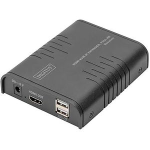 DIGITUS HDMI KVM IP Extender Receiver - extra eenheid voor DS-55529 - FullHD 1080p/60Hz - HDMI 1.3 HDCP 1.4 - Plug & Play