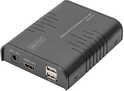 Digitus DS-55530, Empfänger, verkabelt, 120 m, Cat5e, 1920 x 1080 pixel, 1920x1080 60Hz