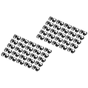 DIGITUS - Kleurclips - Netwerkkabels - Zwart - 100 Stuks