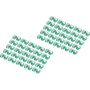 DIGITUS - Kleurclips - Kleurorganisatie Netwerkkabels - Groen - 100 Stuks
