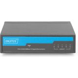 Digitus - 5-poorts Gigabitswitch - Zwart - Netwerkschakelaar