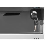 DIGITUS - Netwerkkast - 19-inch Rack 4 HE - Grijs - Wandmontage - Glazen Deur