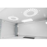 DIGITUS - Netwerkkast - 19-inch Rack 4 HE - Grijs - Wandmontage - Glazen Deur