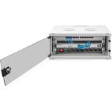 DIGITUS - Netwerkkast - 19-inch Rack 4 HE - Grijs - Wandmontage - Glazen Deur