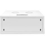 DIGITUS - Netwerkkast - 19-inch Rack 4 HE - Grijs - Wandmontage - Glazen Deur